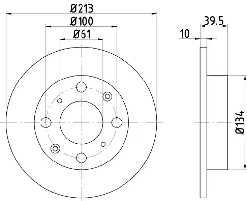 спирачен диск TEXTAR 92046600