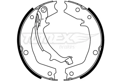 комплект спирачна челюст TOMEX Brakes TX 22-72
