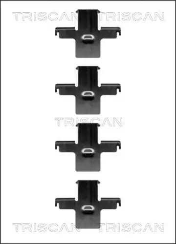 комплект принадлежности, дискови накладки TRISCAN 8105 141588