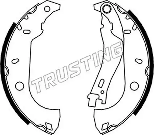комплект спирачна челюст TRUSTING 034.091