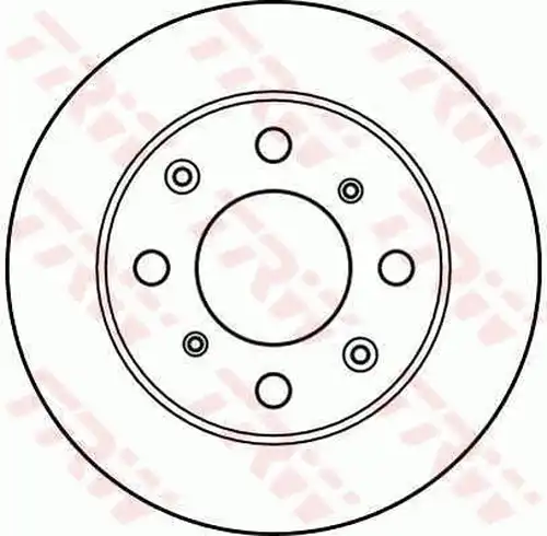 спирачен диск TRW DF2640