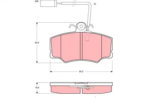накладки TRW GDB1045