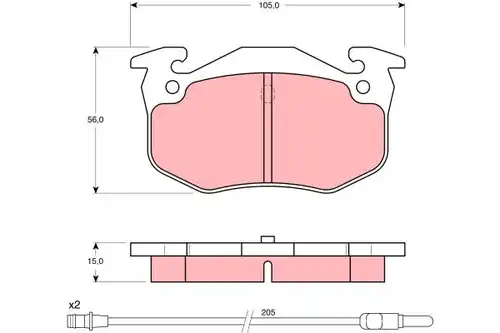 накладки TRW GDB1120