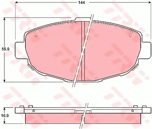 накладки TRW GDB1184
