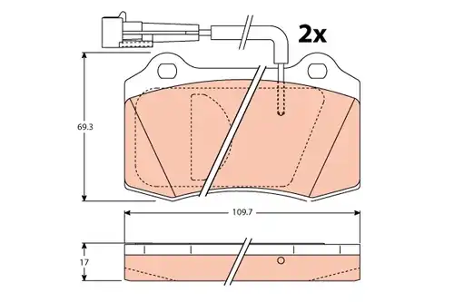 накладки TRW GDB1191