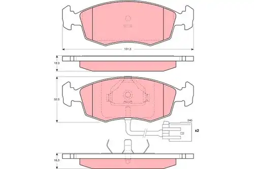 накладки TRW GDB1208