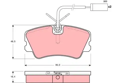 накладки TRW GDB1251