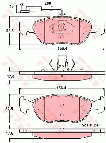 накладки TRW GDB1364