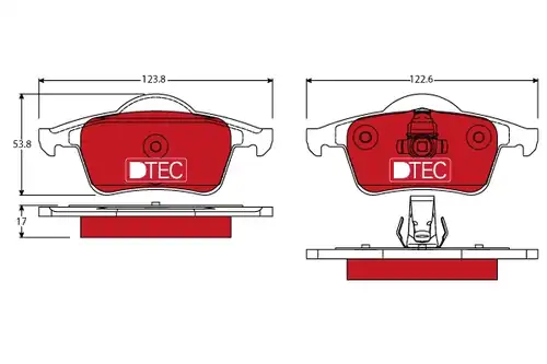 накладки TRW GDB1389DTE