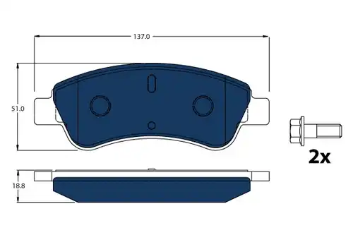 накладки TRW GDB1463BTE