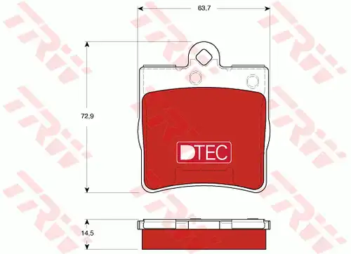 накладки TRW GDB1545DTE
