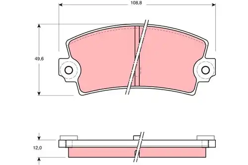 накладки TRW GDB155