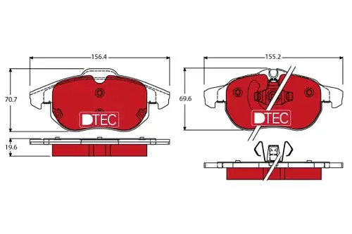 накладки TRW GDB1613DTE