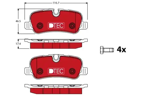 накладки TRW GDB1632DTE