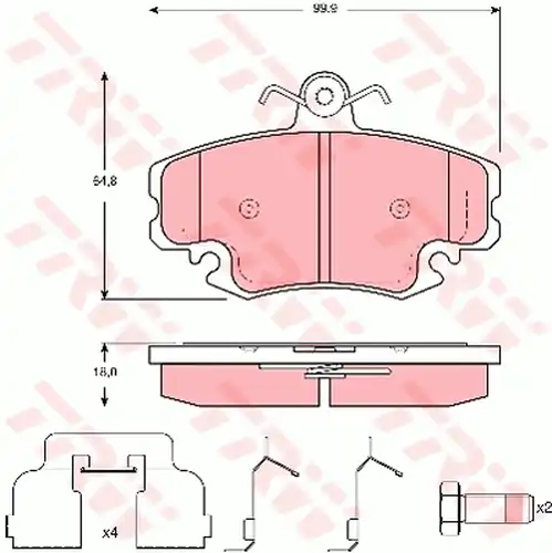 накладки TRW GDB1635