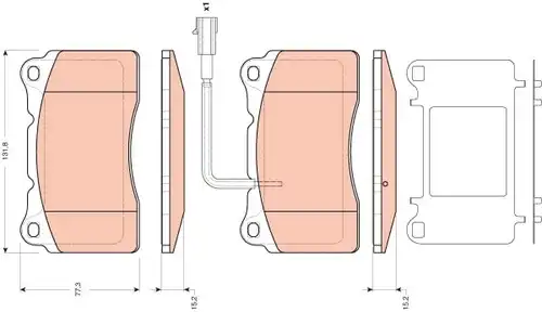 накладки TRW GDB1645
