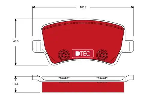 накладки TRW GDB1685DTE