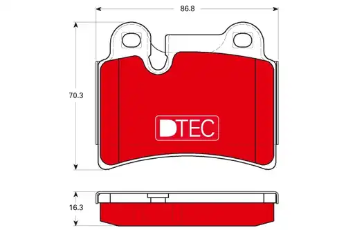 накладки TRW GDB1722DTE