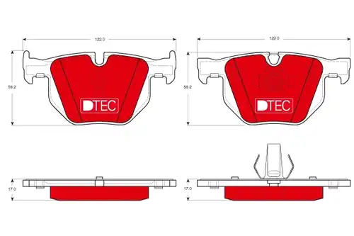 накладки TRW GDB1730DTE