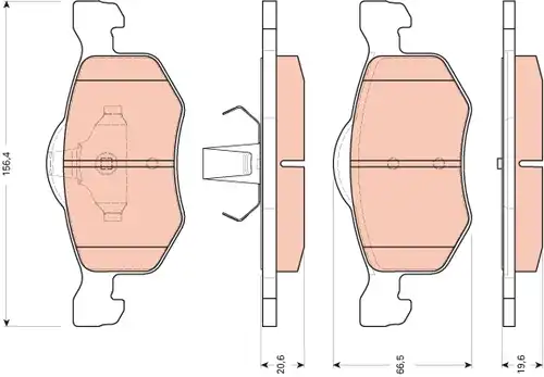 накладки TRW GDB1753