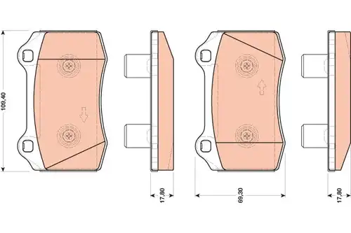 накладки TRW GDB1773