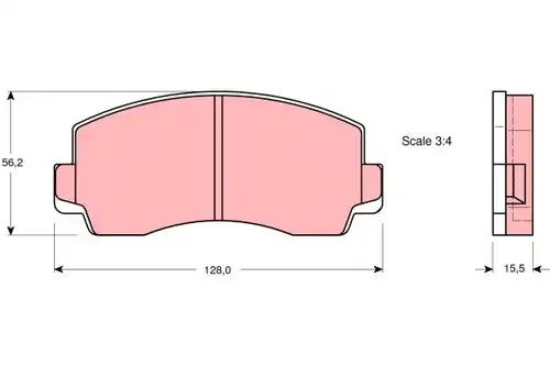 накладки TRW GDB180