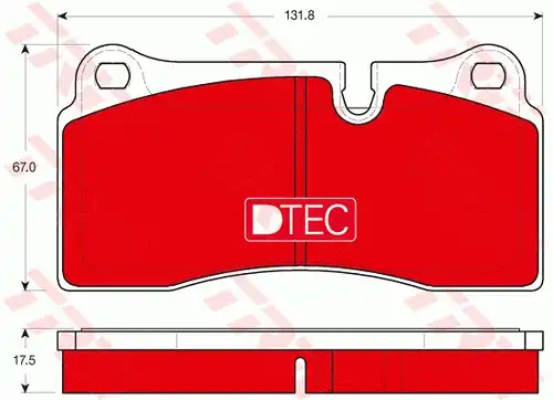 накладки TRW GDB1816DTE