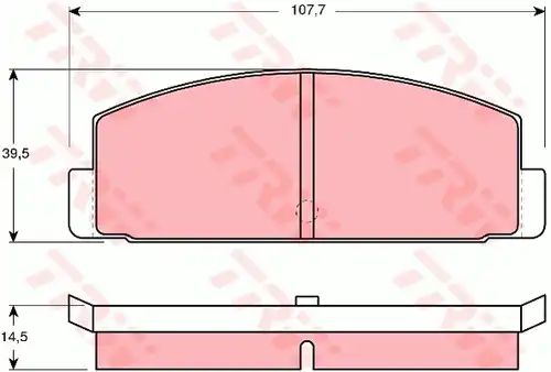 накладки TRW GDB184