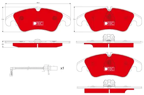 накладки TRW GDB1916DTE