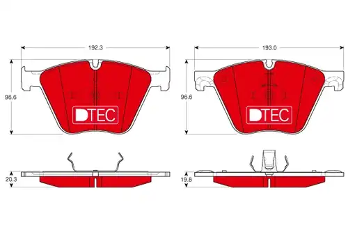 накладки TRW GDB1964DTE