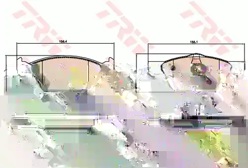 накладки TRW GDB2067