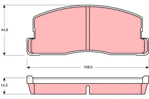 накладки TRW GDB286