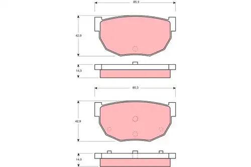 накладки TRW GDB306