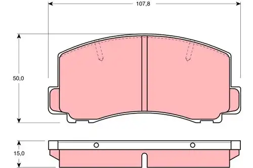 накладки TRW GDB312