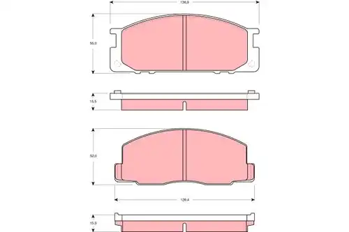 накладки TRW GDB3130