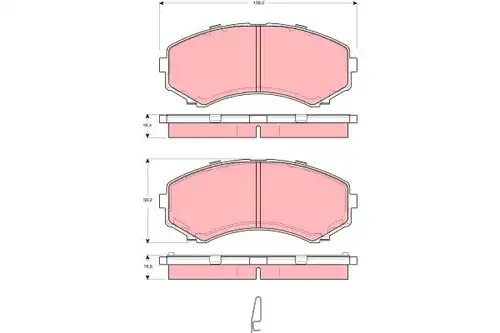 накладки TRW GDB3254