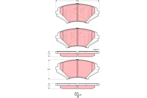 накладки TRW GDB3356