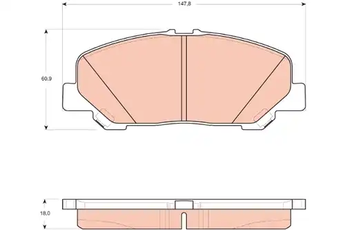 накладки TRW GDB3455