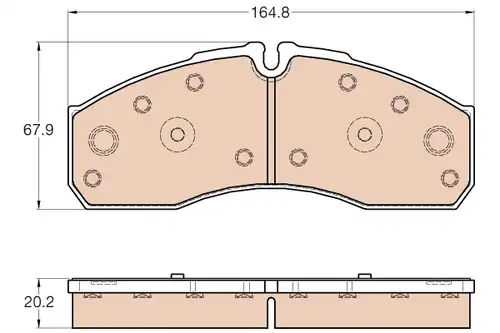накладки TRW GDB3567