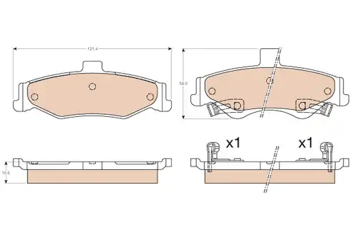 накладки TRW GDB3570