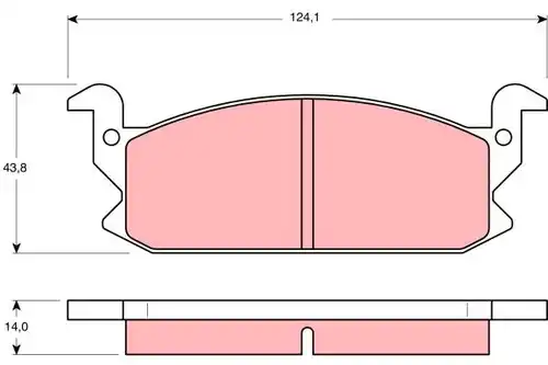накладки TRW GDB366