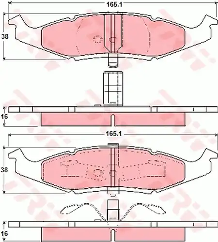 накладки TRW GDB4006