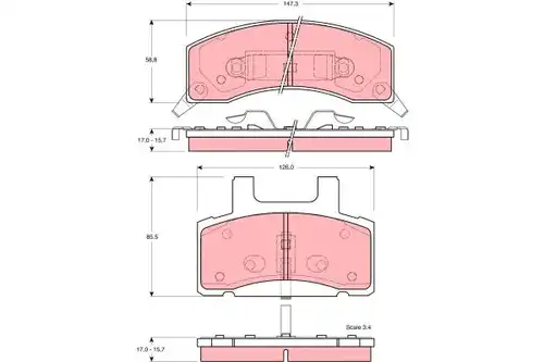 накладки TRW GDB4031