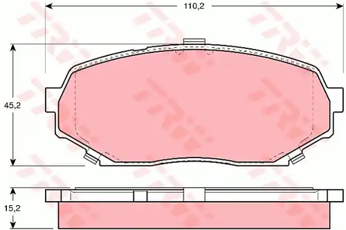 накладки TRW GDB4079