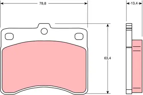 накладки TRW GDB736