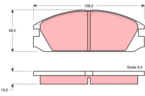 накладки TRW GDB784