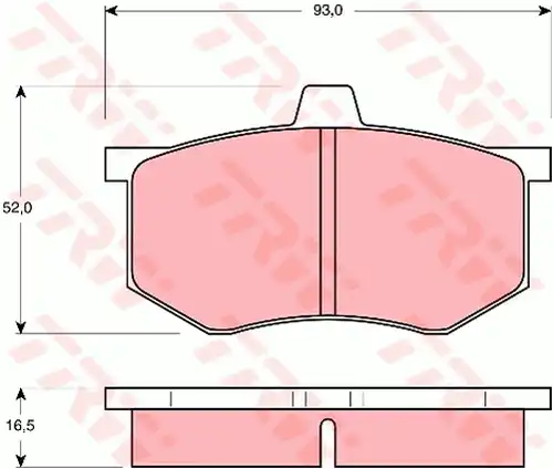 накладки TRW GDB801