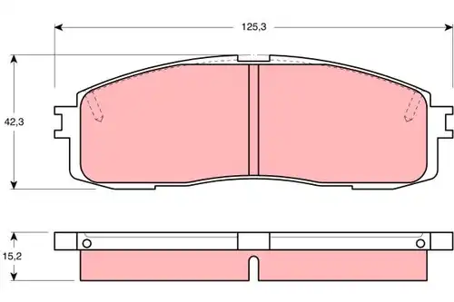 накладки TRW GDB872