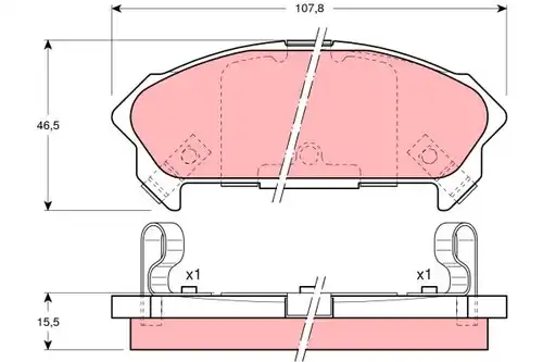 накладки TRW GDB890