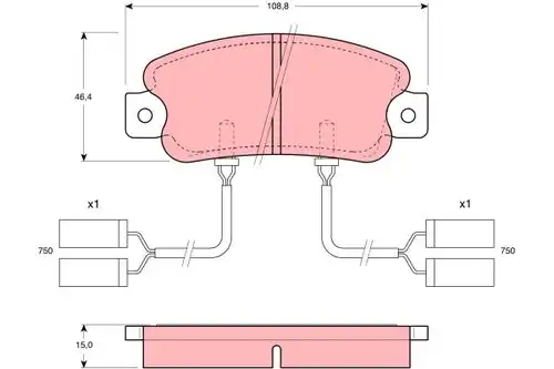 накладки TRW GDB901